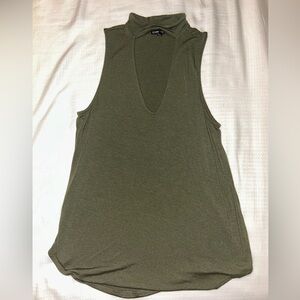 Express Olive Sleeveless Tank Top